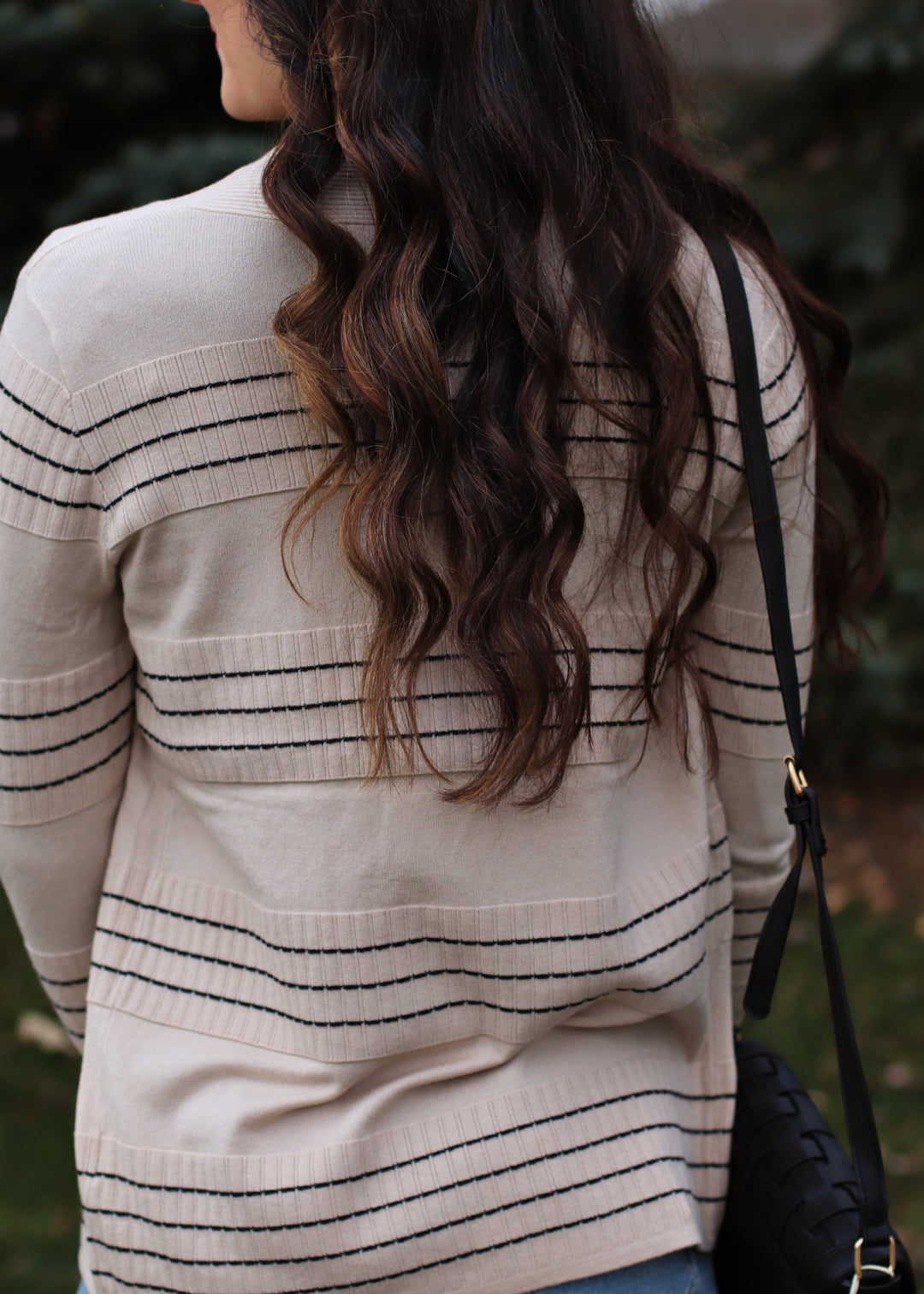 Stitched Cardigan in Oatmeal