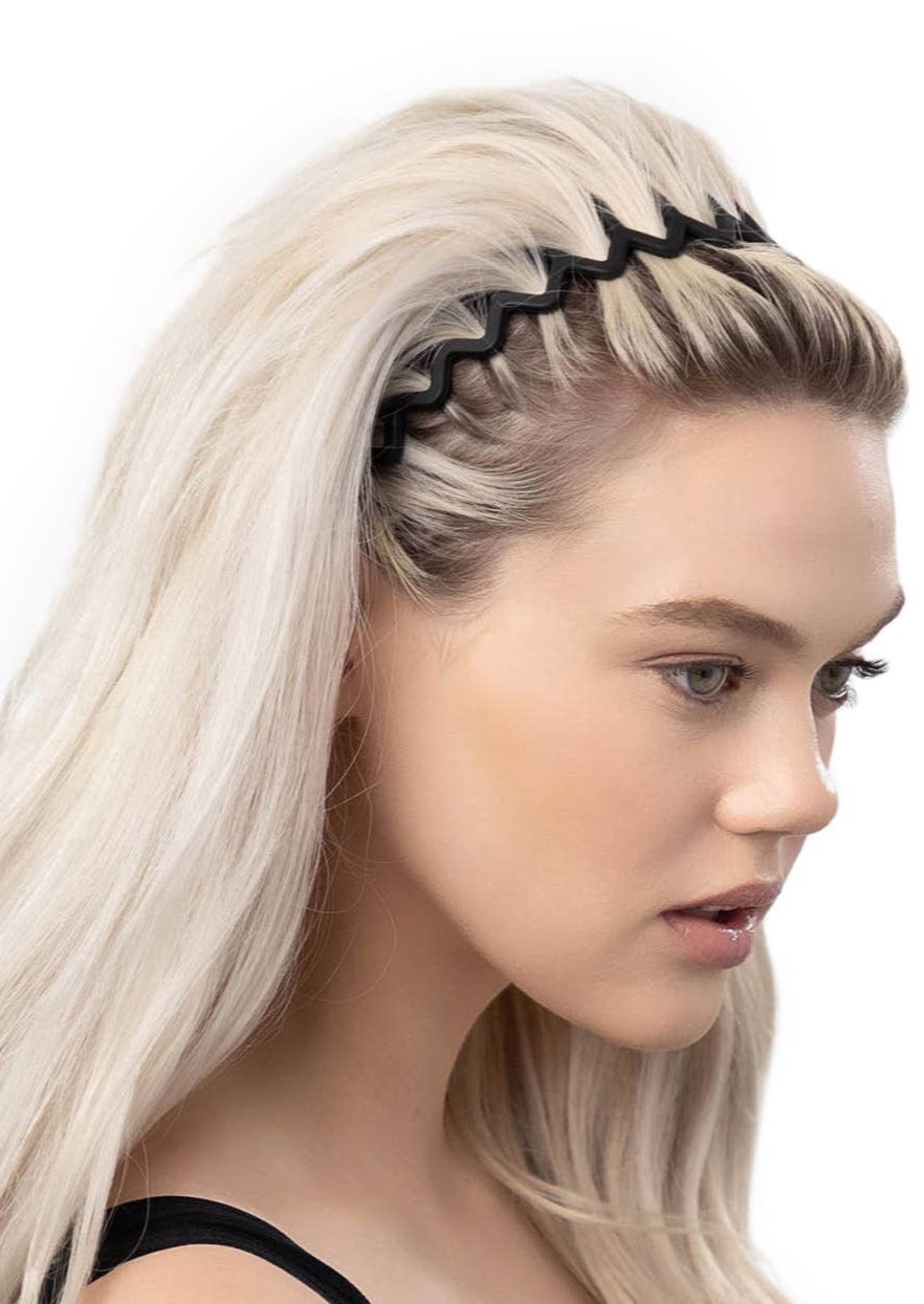 Zig Zag Headband 2pc - Black & Tort