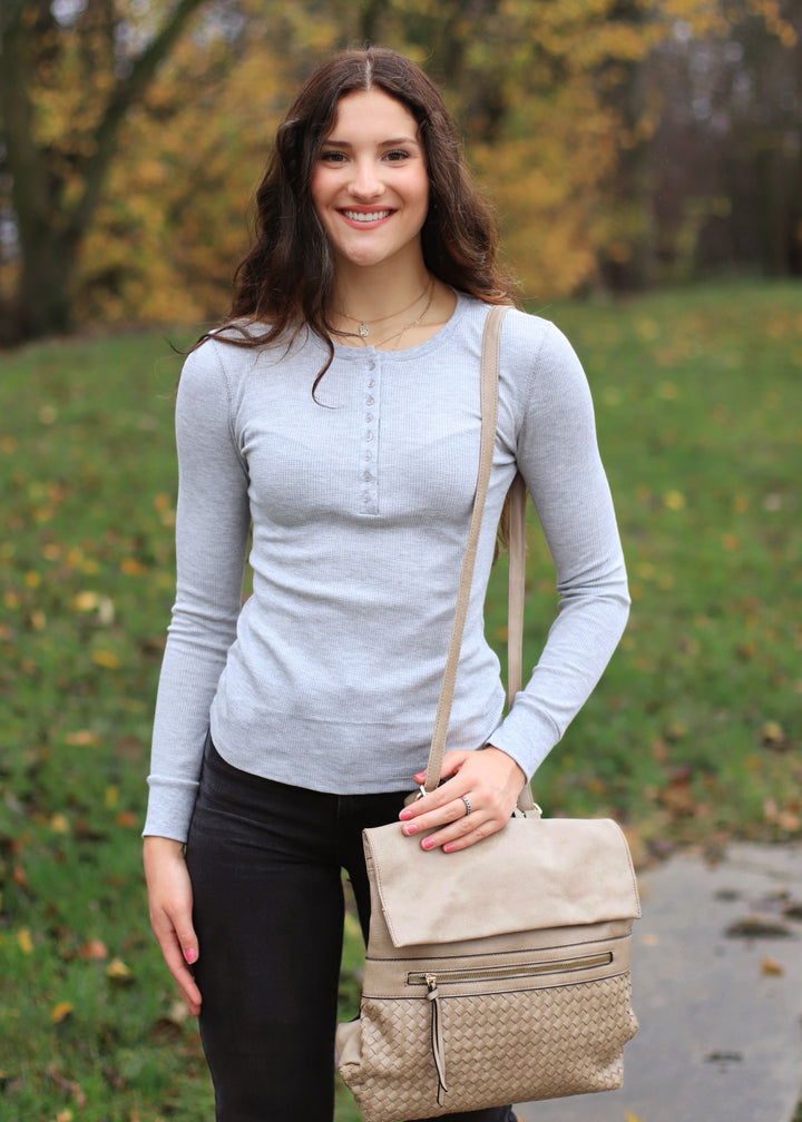 Henley Top - Long Sleeve Thermal