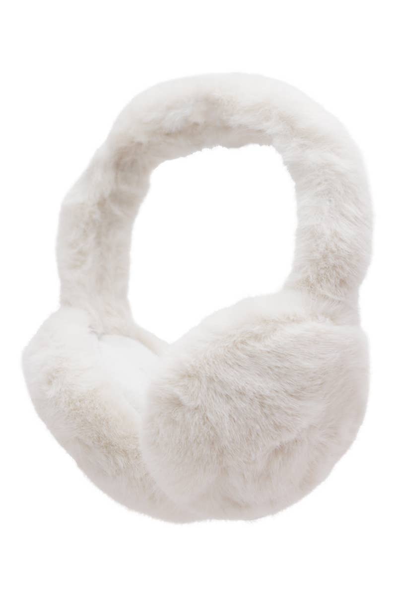 DOORBUSTER Fluffy Faux Fur Foldable Winter Earmuffs