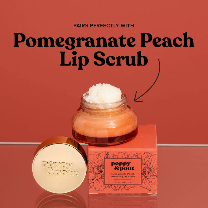 Poppy & Pout Lip Balm in Pomegranate Peach