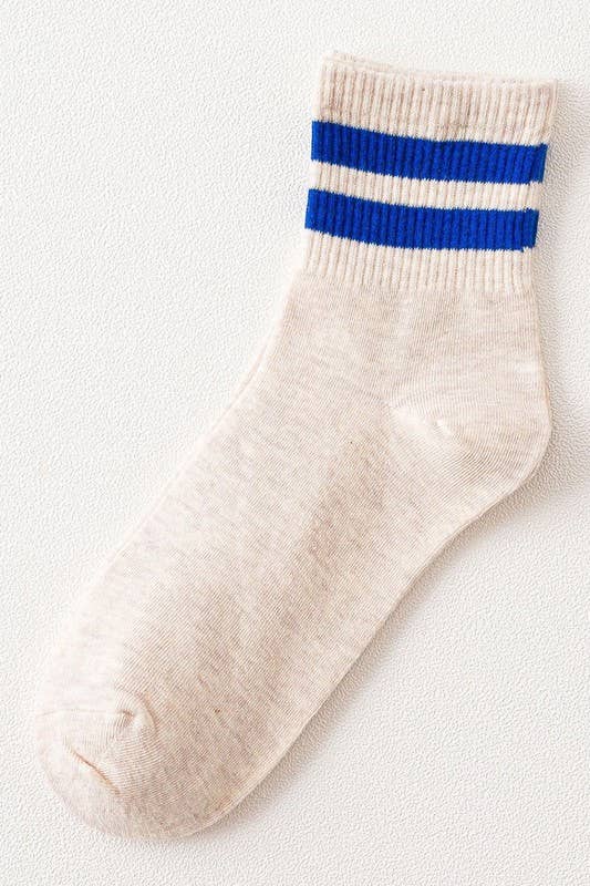 Light Grey & Black Stripe Daily Sock