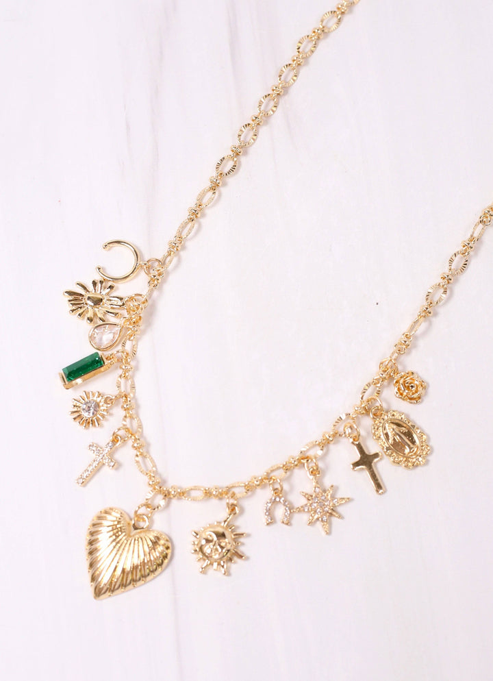 Natalya Charm Necklace GOLD