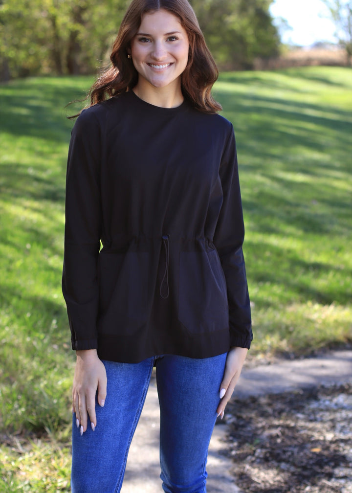 Boxy Brushed Bungee Tunic Top