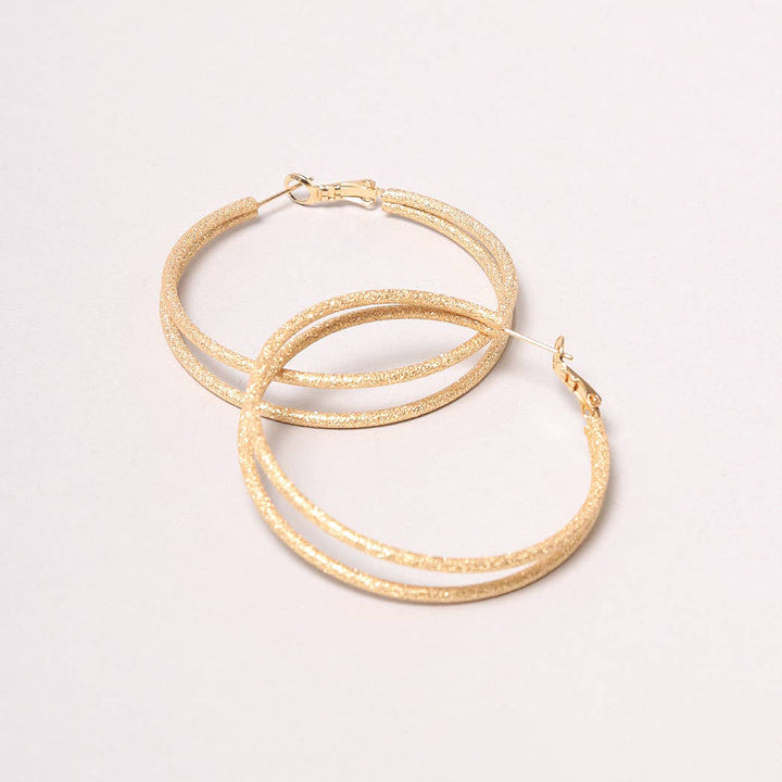 14K Gold-Dipped Metal Omega Earring