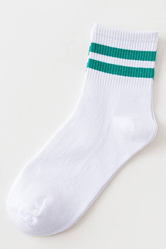 Light Grey & Black Stripe Daily Sock