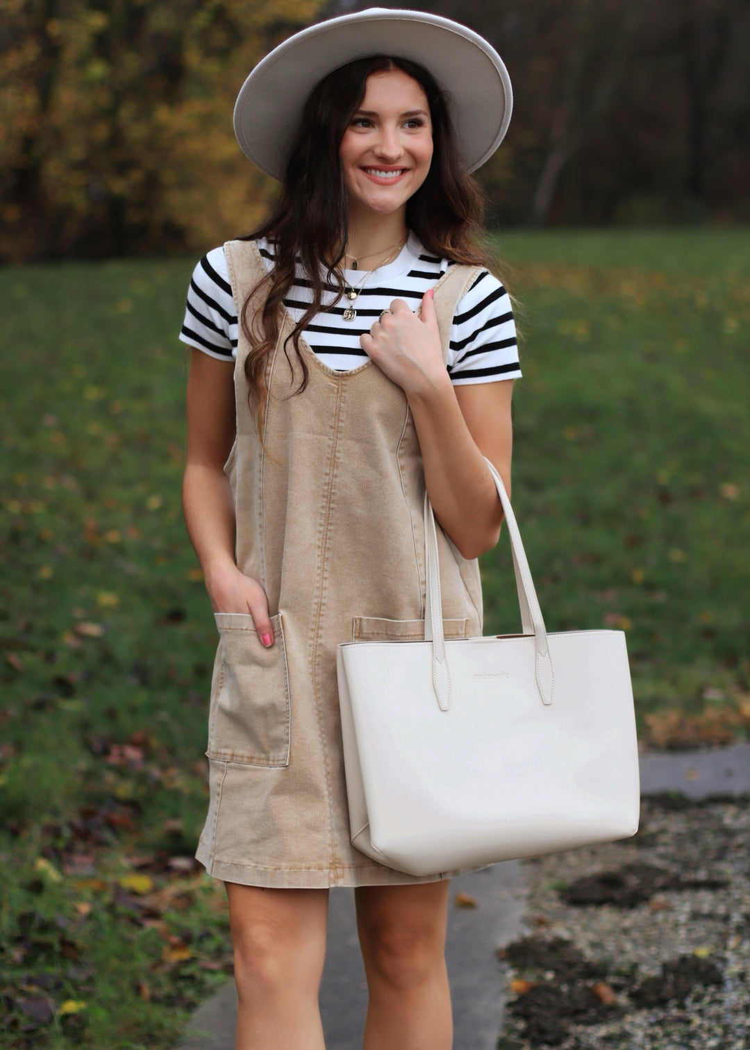 Cameron Stretched Denim Overall Mini Dress