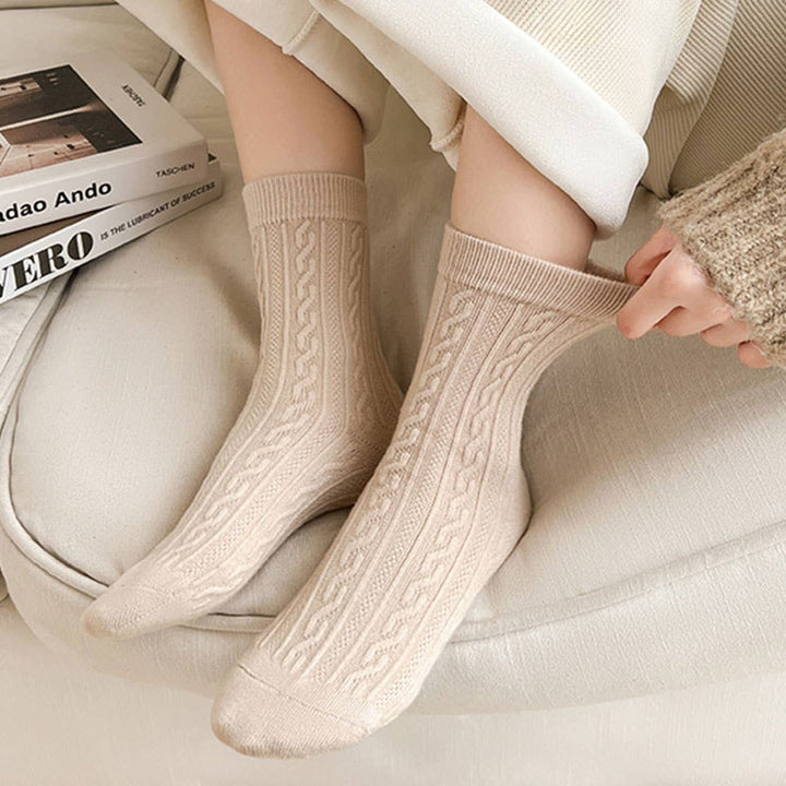 Winter Cashmere Socks in  Light Coffee