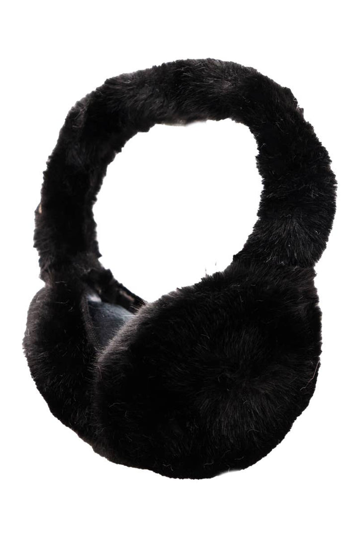 DOORBUSTER Fluffy Faux Fur Foldable Winter Earmuffs