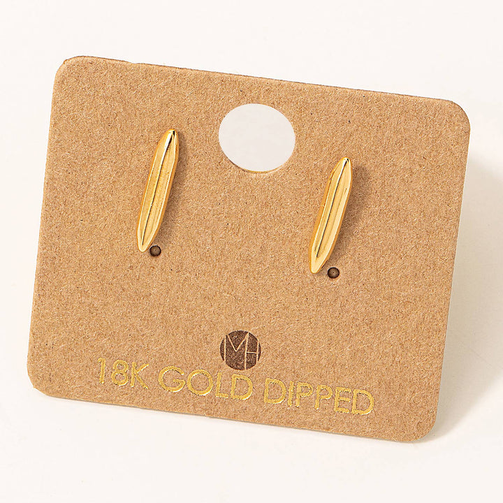 Mini Bar Drop Stud Earrings