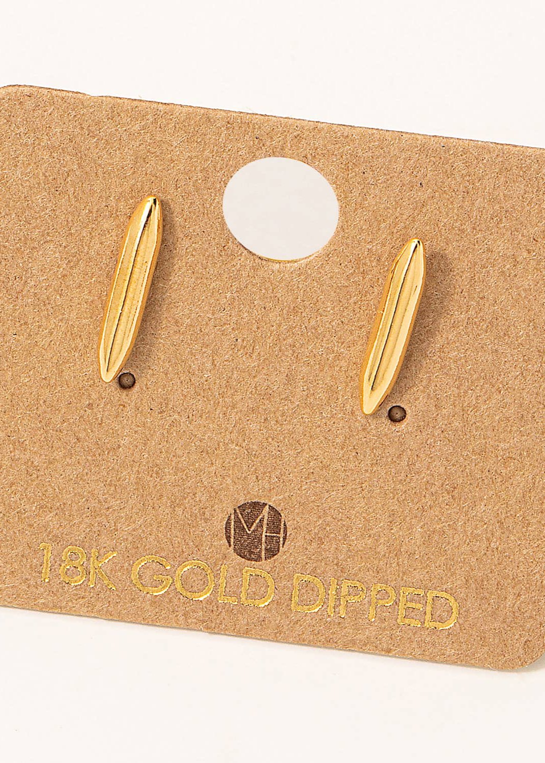 Mini Bar Drop Stud Earrings