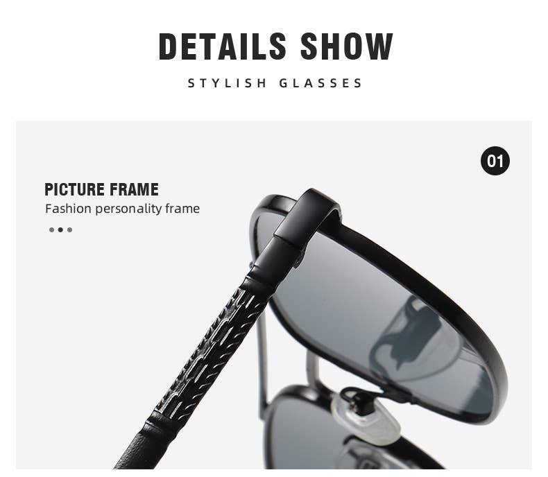 Flat Top Square Frame Sunglasses