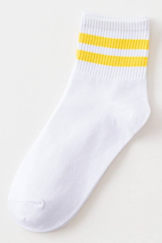 Light Grey & Black Stripe Daily Sock