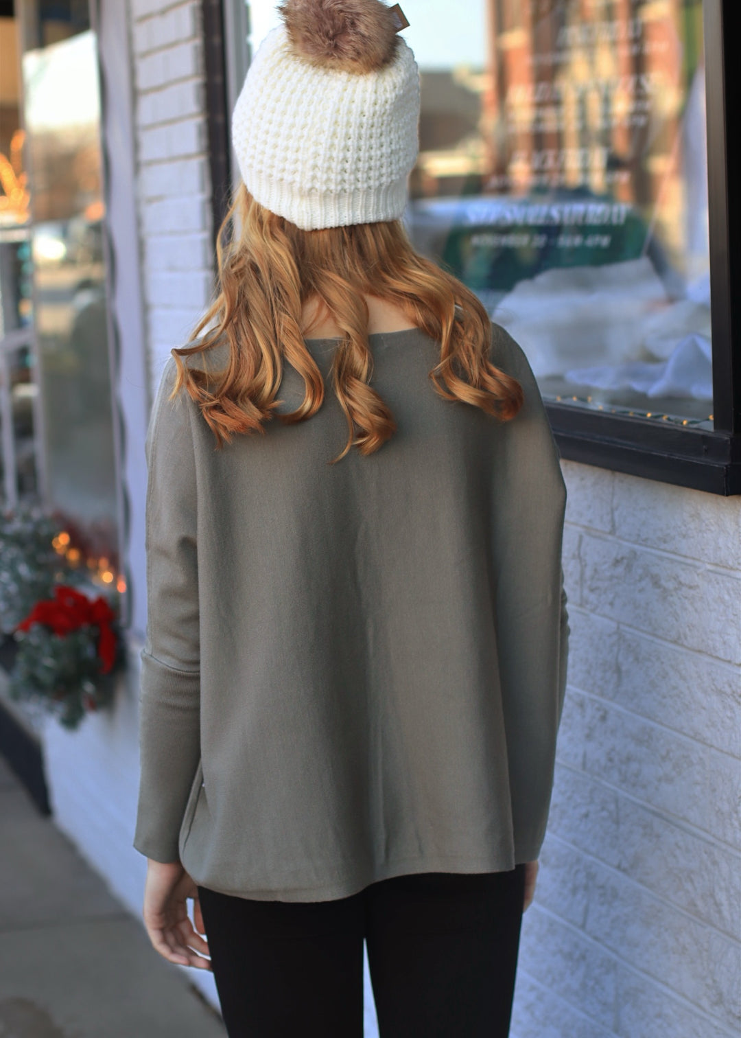 Faye Boat Neck Sweater Top