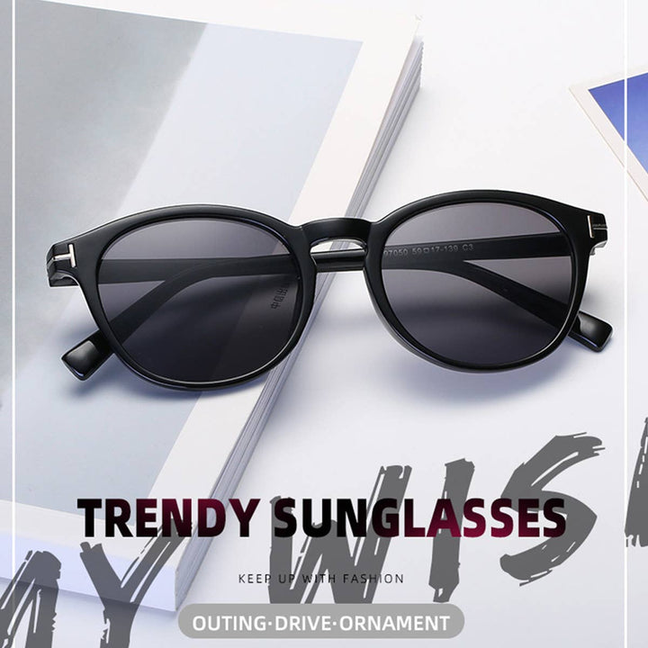 Retro Round Fram Sunglasses