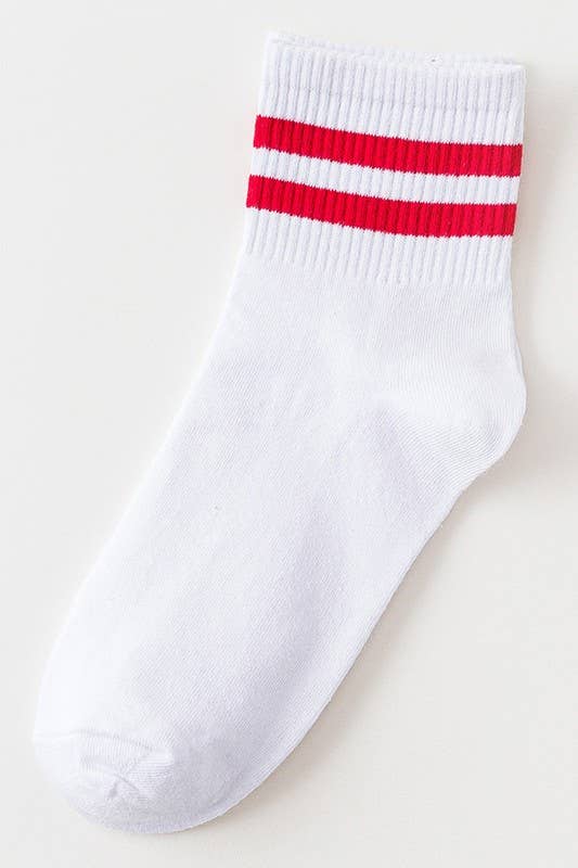 Light Grey & Black Stripe Daily Sock