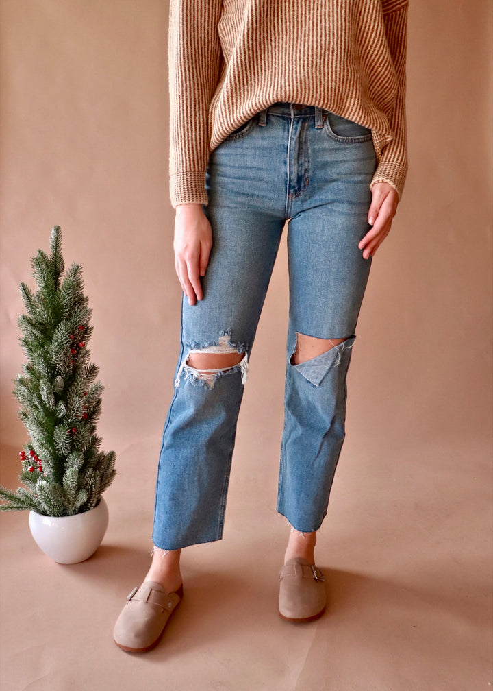 CLEARANCE FINAL SALE Bad to Bone Straight Leg Denim