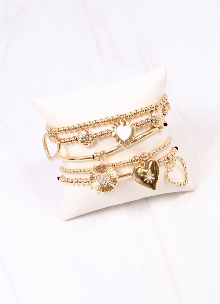 Milhouser Charm Bracelet Set GOLD