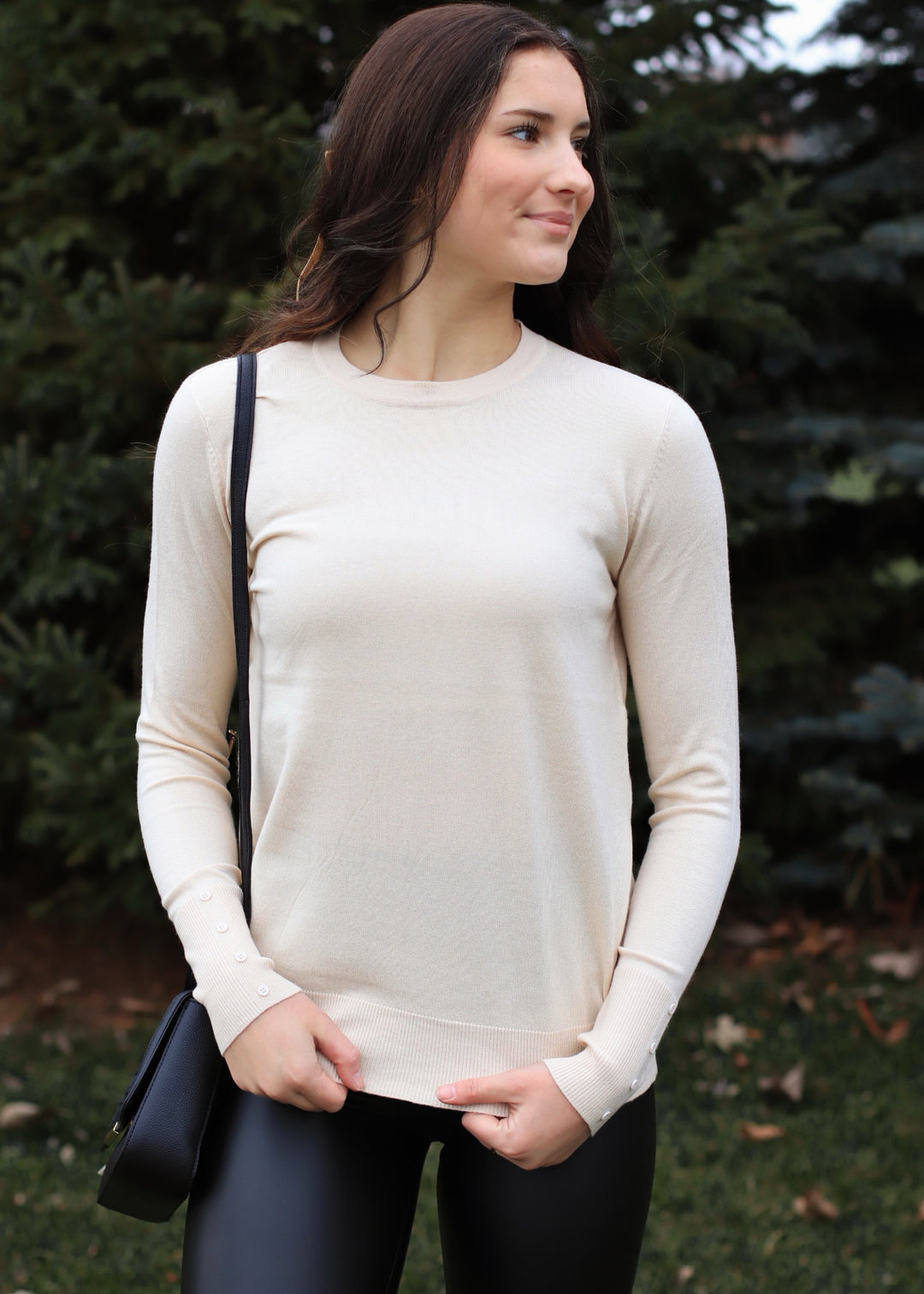 Leo Crew Neck Long Sleeve Sweater