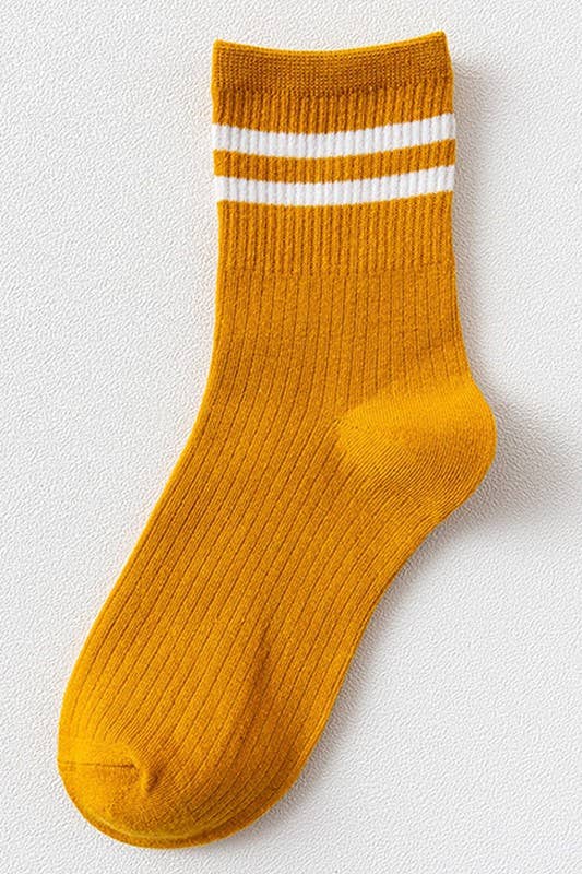 Light Grey & Black Stripe Daily Sock