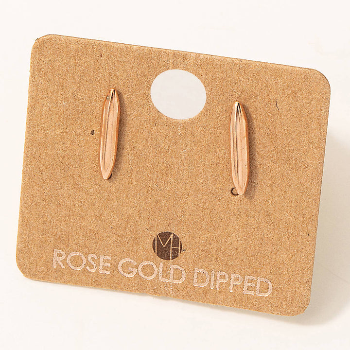 Mini Bar Drop Stud Earrings