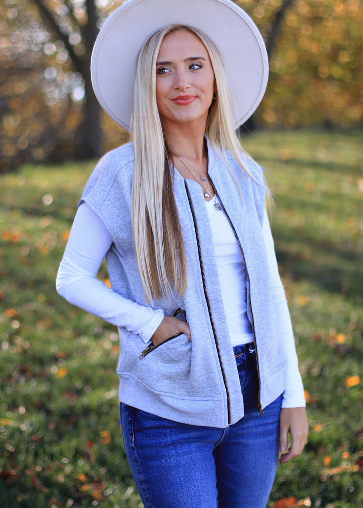 Basic Long Sleve V- Neck Top in White