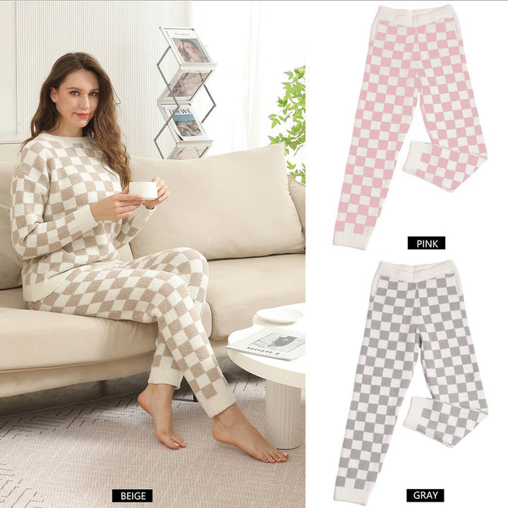 Checkered Lounge Terry Sweatpants