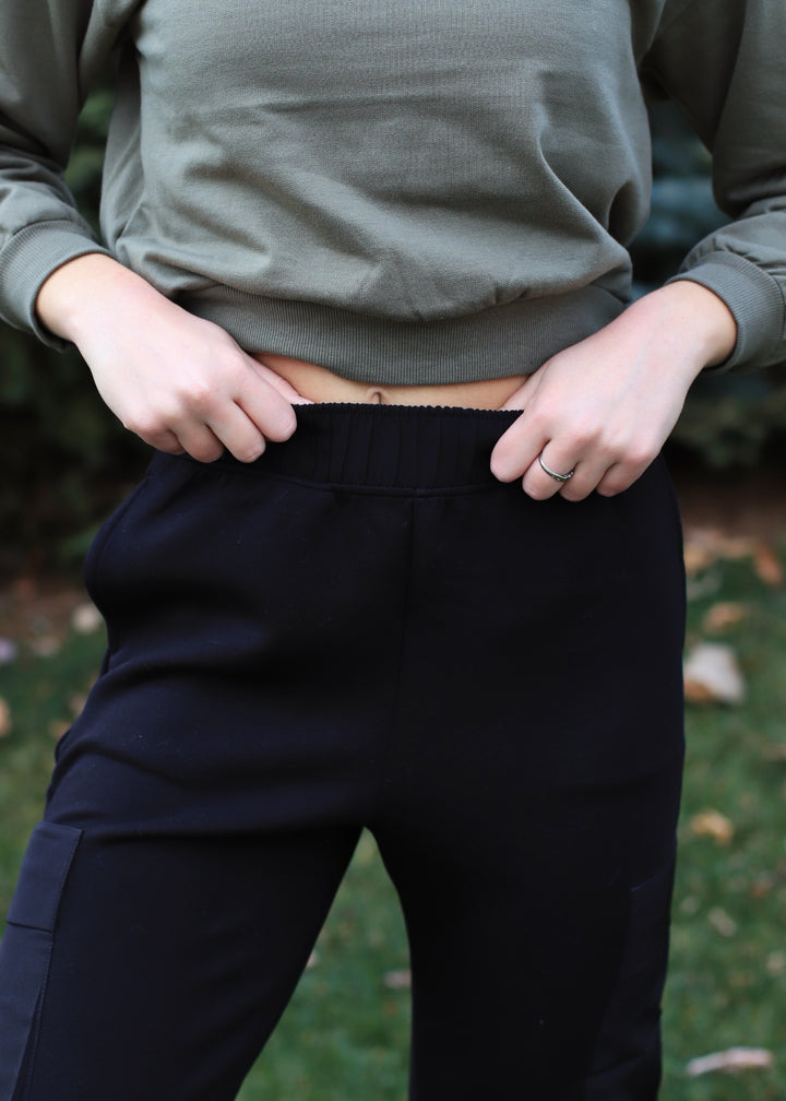 Marina Jogger Pants in Black