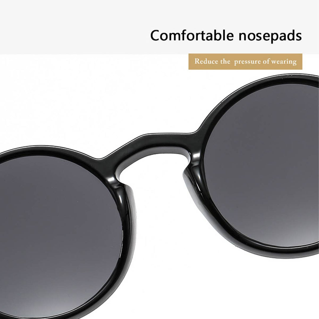 Round Frame Tinted Lens Sunglasses