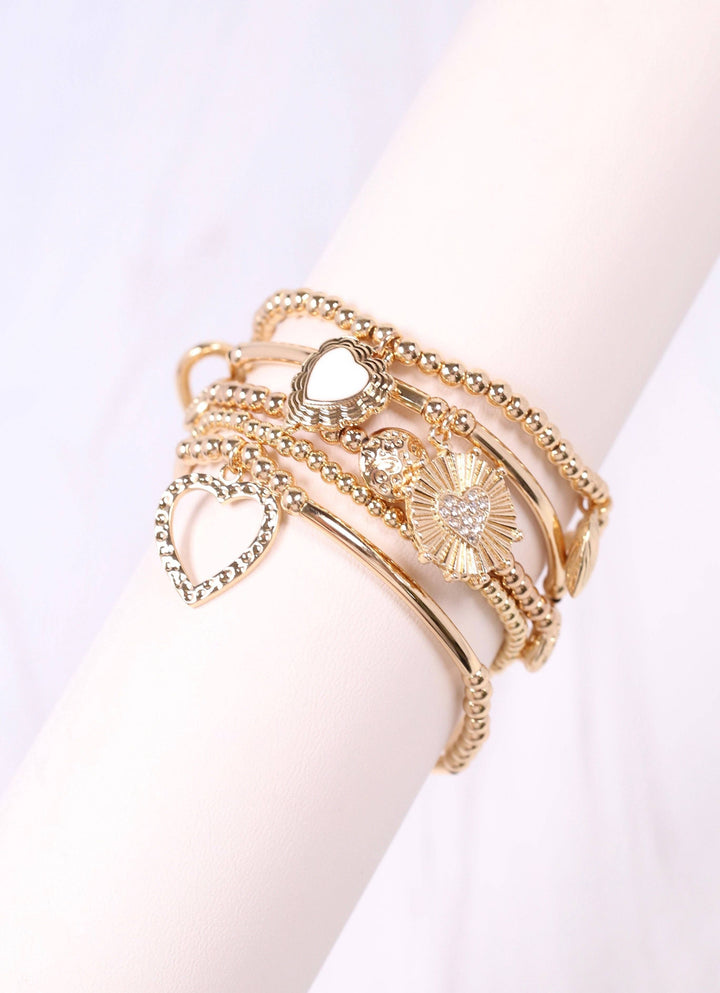 Milhouser Charm Bracelet Set GOLD