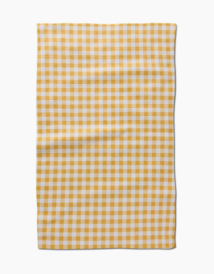 Golden Plaid Luxe Hand Towel