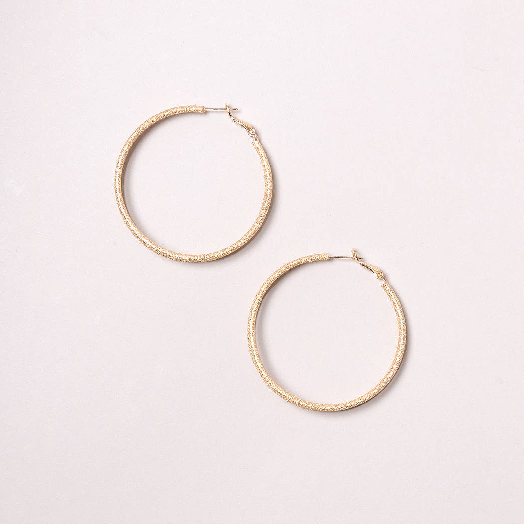 14K Gold-Dipped Metal Omega Earring