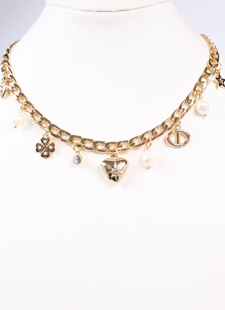 Parris Charms Necklace GOLD