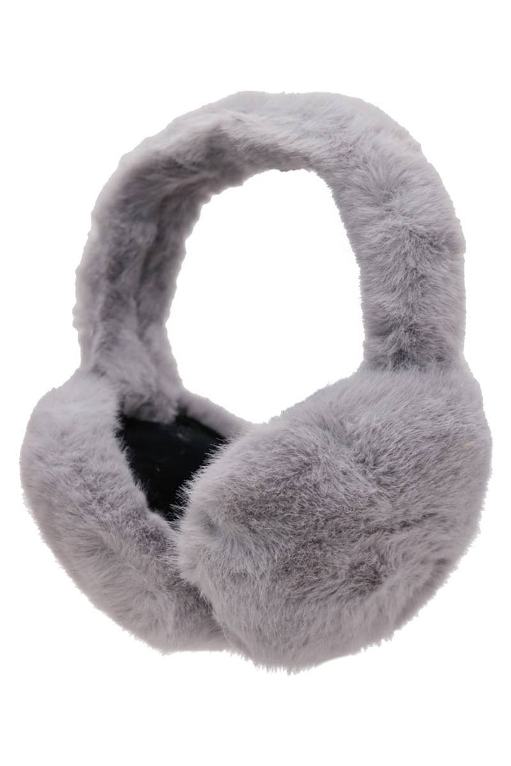 DOORBUSTER Fluffy Faux Fur Foldable Winter Earmuffs