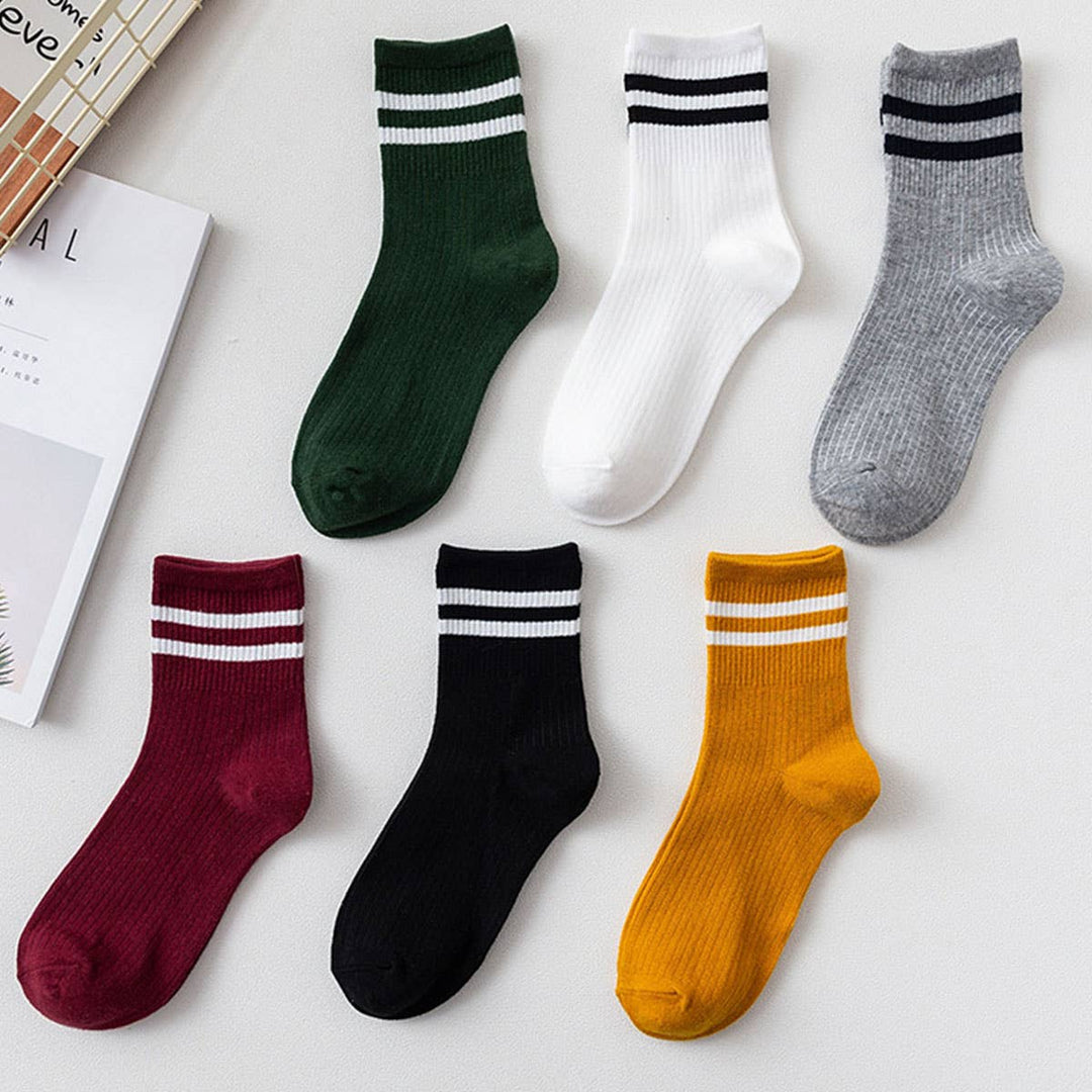 Light Grey & Black Stripe Daily Sock