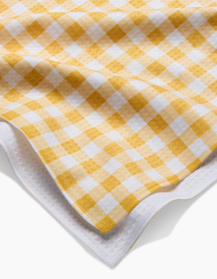 Golden Plaid Luxe Hand Towel