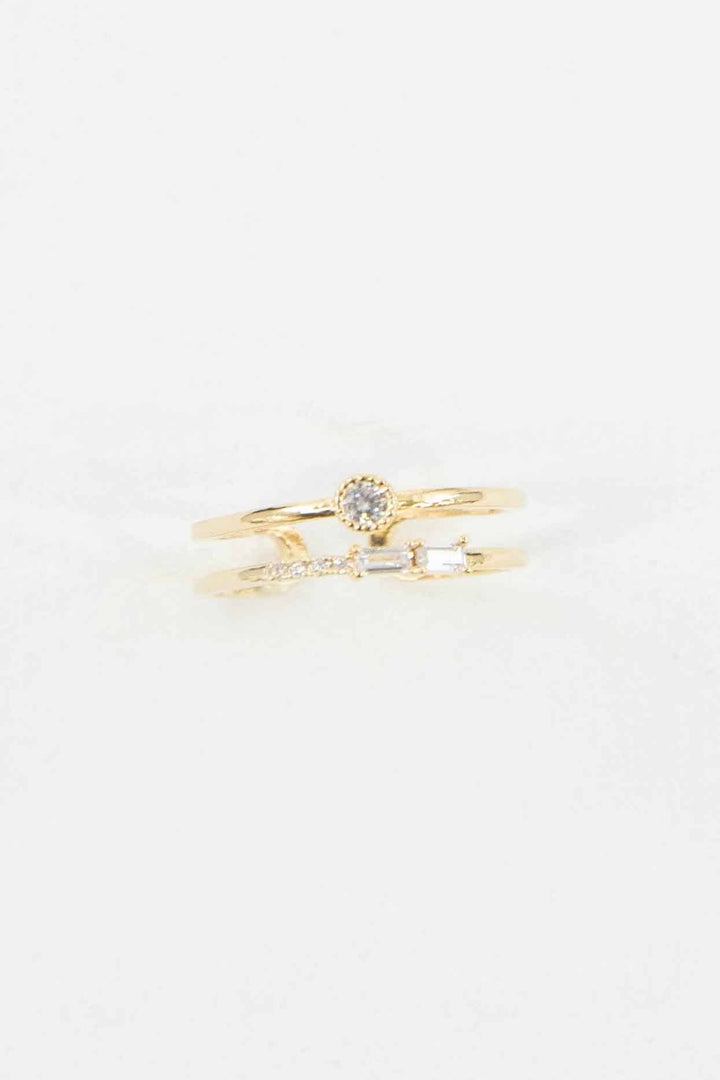 Neo Double Layer Adjustable Ring | Gold