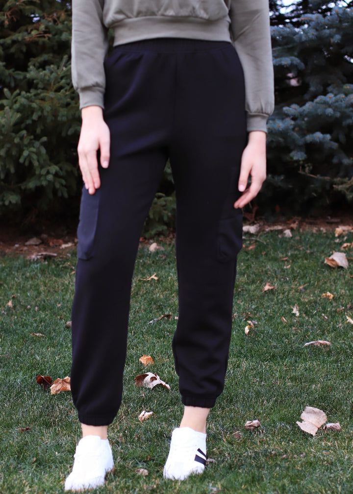 Marina Jogger Pants in Black