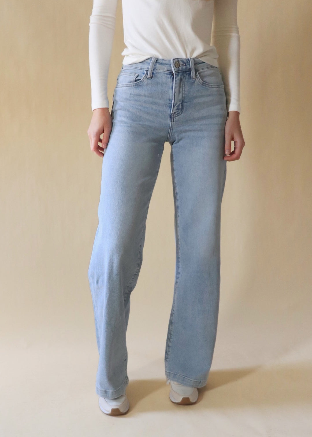 Optimistic High Rise Wide Leg Denim Jeans