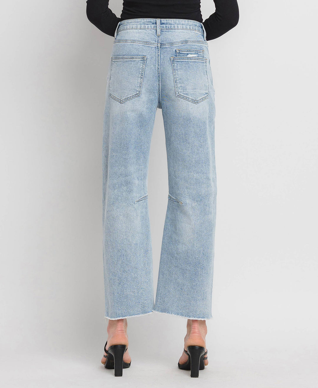 RESTOCK Super High Rise Barrel Denim Jeans