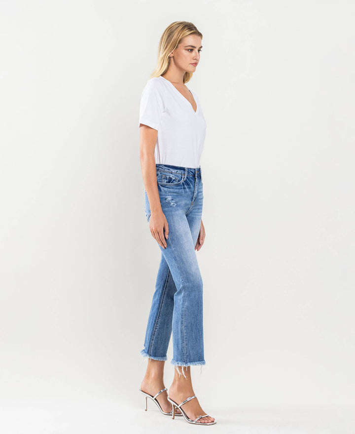 Amber High Rise Kick Back Flare Jeans