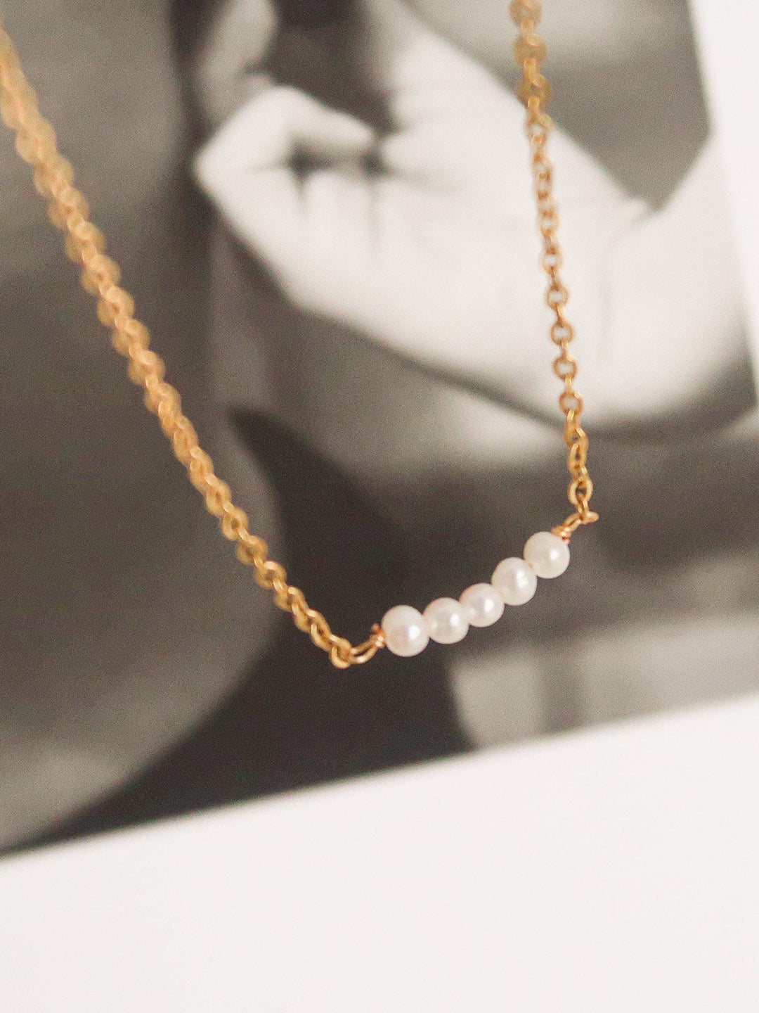 18K Non-Tarnish Petite Pearl Chokers