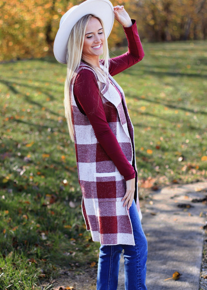 Basic Long Sleve V- Neck Top in White