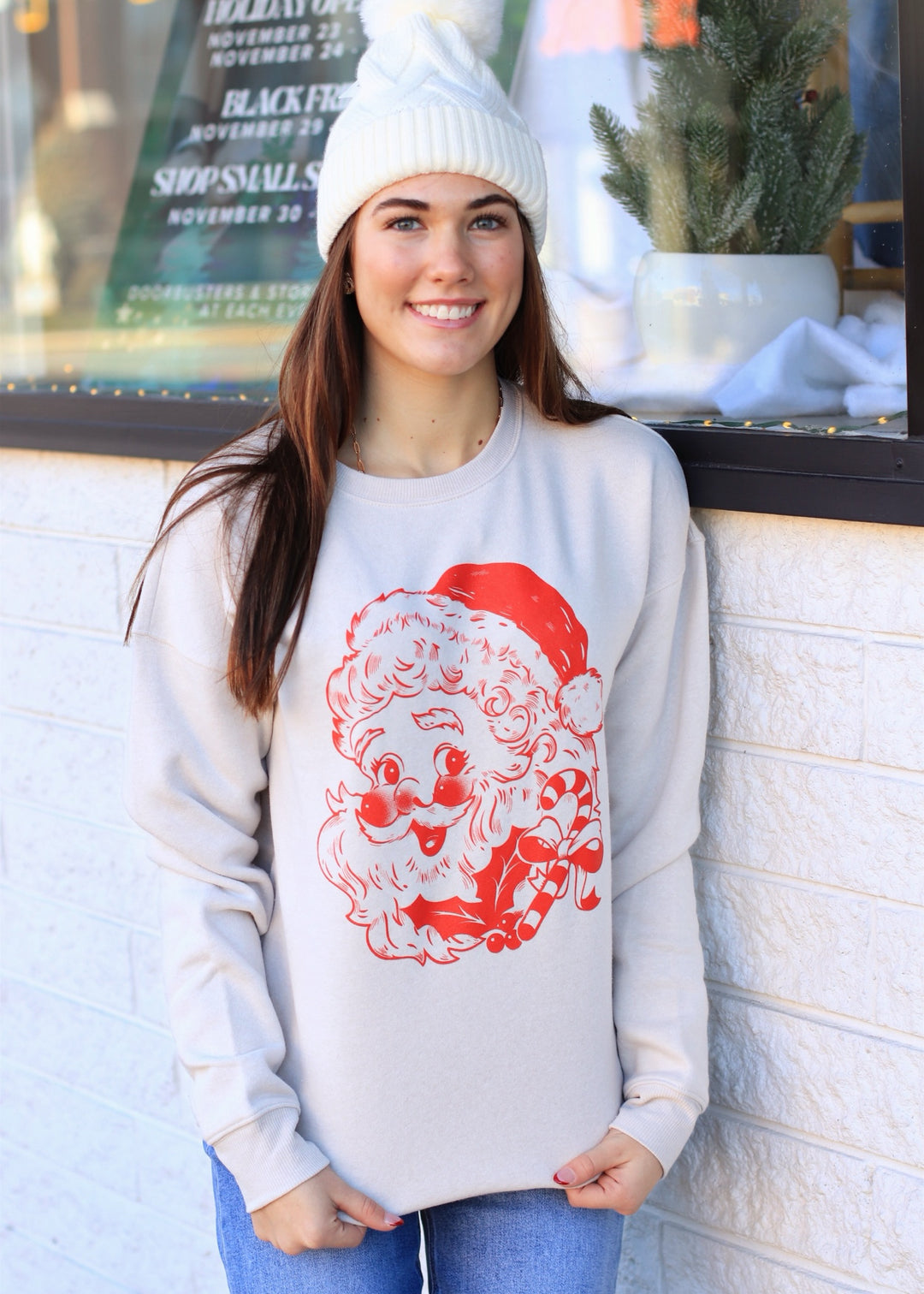 Santa Graphic Sweatshirt