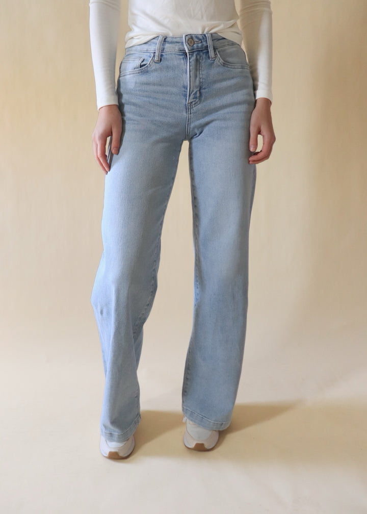 Optimistic High Rise Wide Leg Denim Jeans