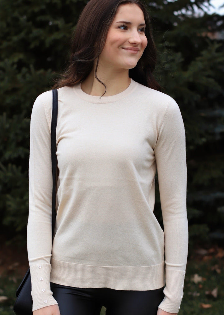 Leo Crew Neck Long Sleeve Sweater