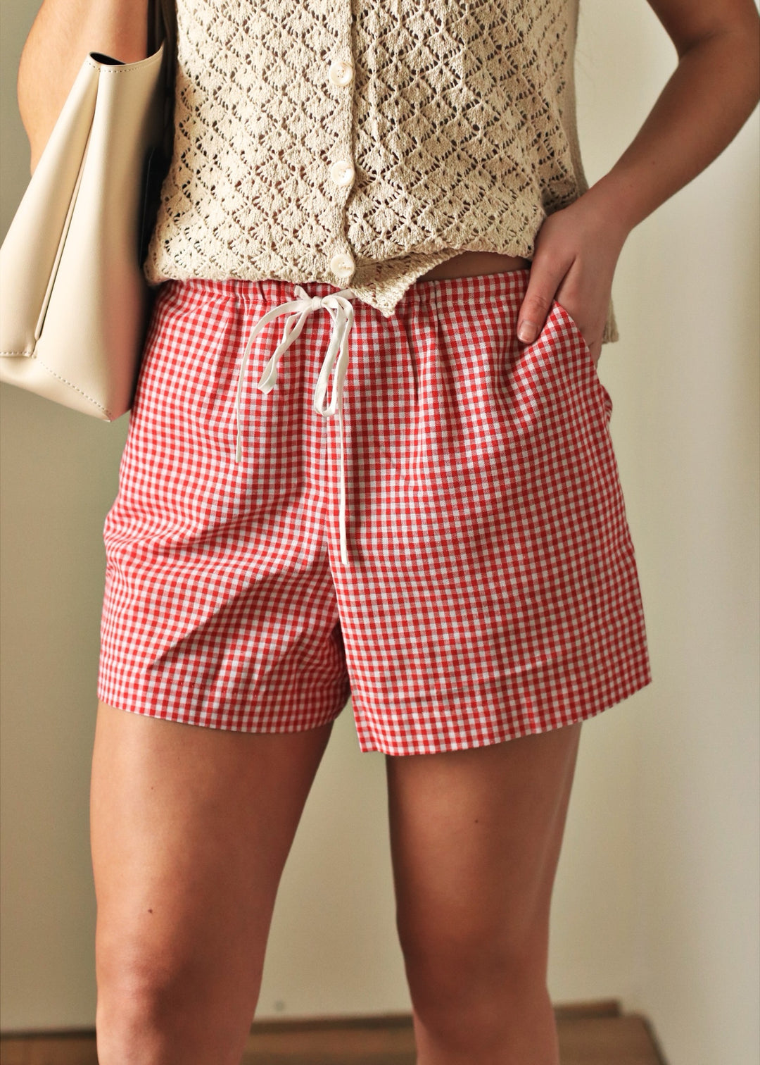 Gingham Casual Shorts