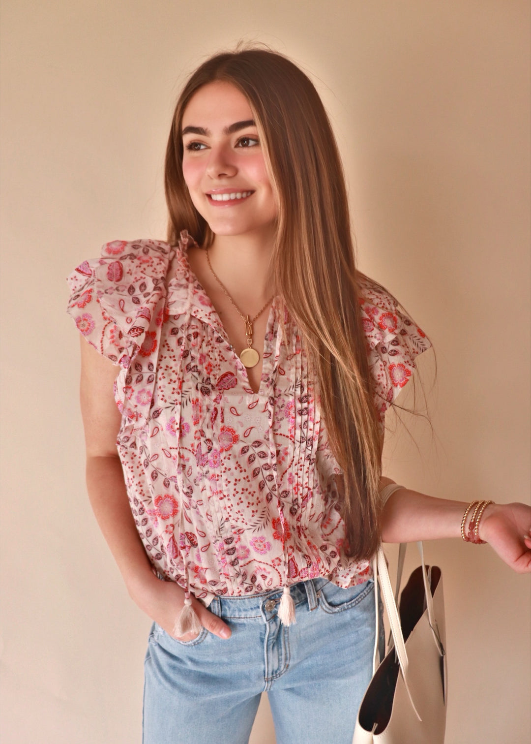 CLEARANCE FINAL SALE Camila Floral Print Top