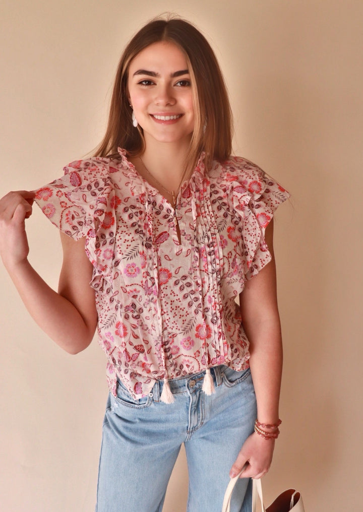 CLEARANCE FINAL SALE Camila Floral Print Top