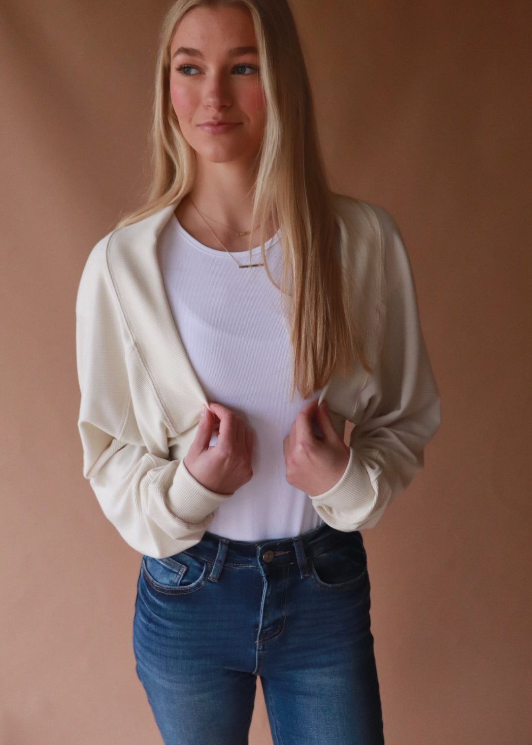 CLEARANCE FINAL SALE Fifth Avenue Long Sleeve Bolero Top